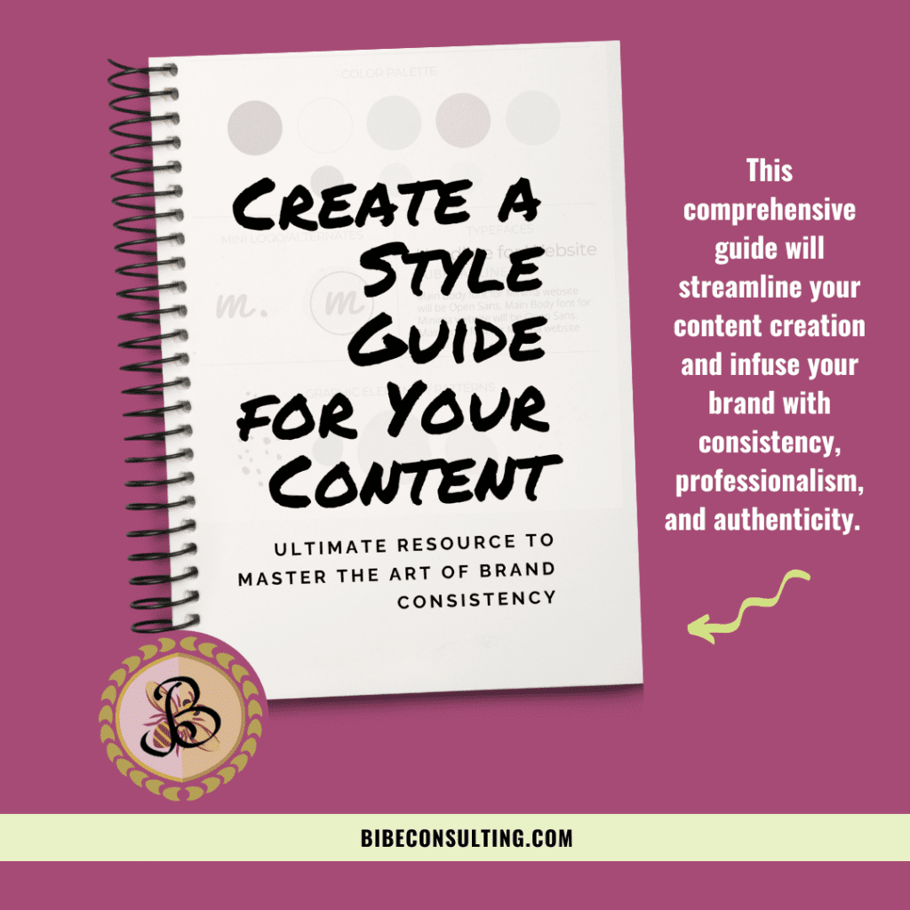 Create a Style Guide for your Content BIBE Consulting