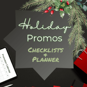 Holiday promos checklist and planner